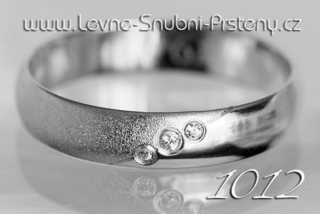 Snubní prsteny LSP 1012b + brilianty, zlato 14 k. - Obrázok č. 1