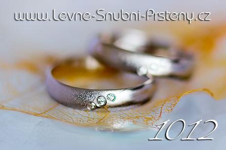 Snubní prsteny LSP 1012b + zirkony, zlato 14 kar. - Obrázok č. 1