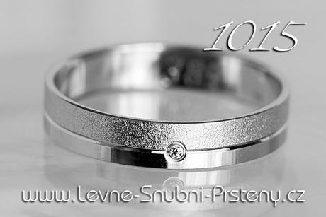 Snubní prsteny LSP 1015b + briliant, zlato 14 kar. - Obrázok č. 1