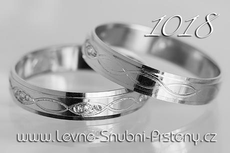 Snubní prsteny LSP 1018b + briliant, zlato 14 kar. - Obrázok č. 1