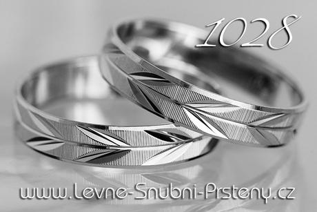 Snubní prsteny LSP 1028b - bez kamene, zlato 14 k. - Obrázok č. 1