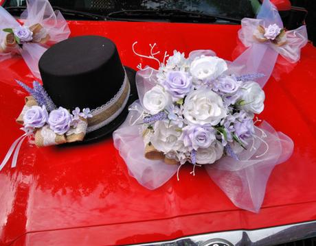 Sada na auto pro nevěstu a ženicha - Obrázok č. 1