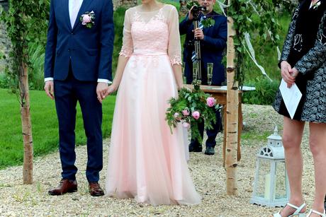 Světle růžové svatební šaty pro vílu - Obrázok č. 1