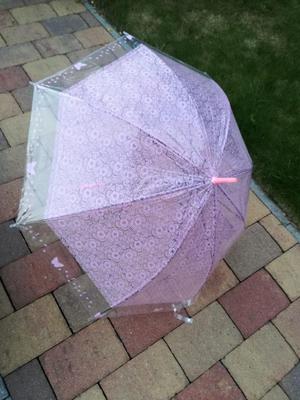 Deštník růžový krajkový - Obrázok č. 1