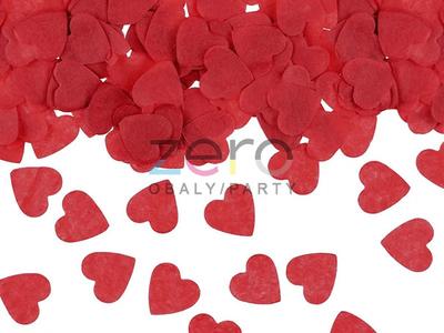 Konfety papírové 15 g "srdce" - červená - Obrázok č. 1