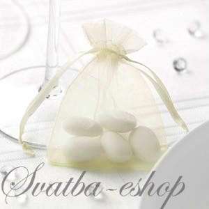 Sáčky z organzy na svatební mandle - Obrázok č. 1
