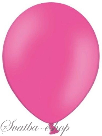 Balónek pastelový ø 27 cm sytě růžový - Obrázok č. 1