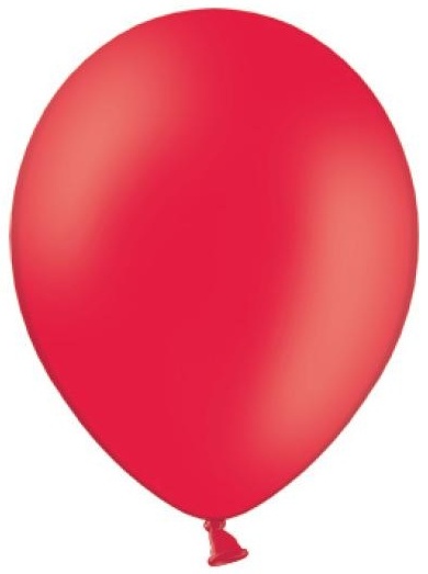 Balónek pastelový ø 27 cm červený - Obrázok č. 1