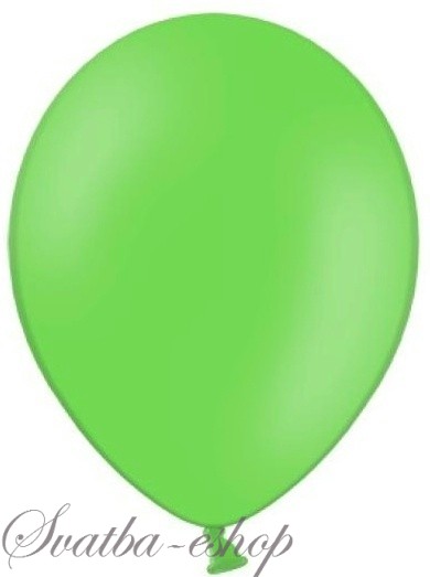 Balónek pastelový ø 27 cm limetkově zelený - Obrázok č. 1