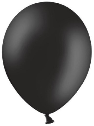 Balónek pastelový ø 27 cm černý - Obrázok č. 1
