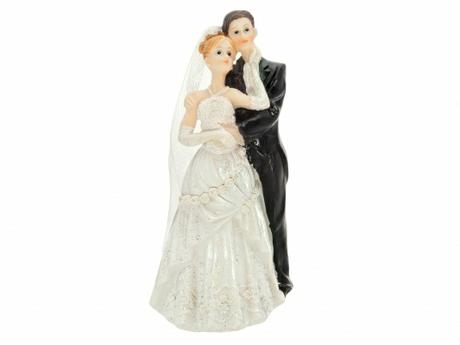 Figurka Ženich a nevěsta se zdobenými šaty - Obrázok č. 1
