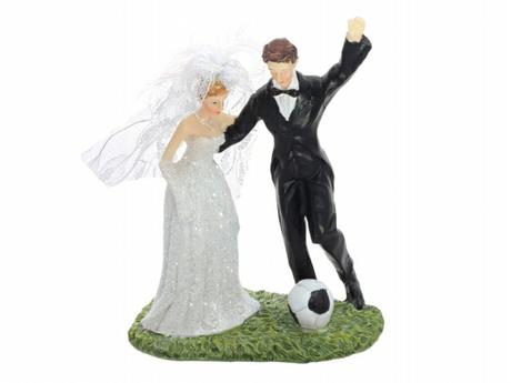 Figurka Nevěsta a ženich fotbalista - Obrázok č. 1