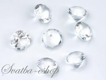 Dekorační diamanty 20 mm čiré - Obrázok č. 1