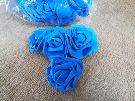 Penovy kvet ruze - modra 50 Ks - Obrázok č. 1