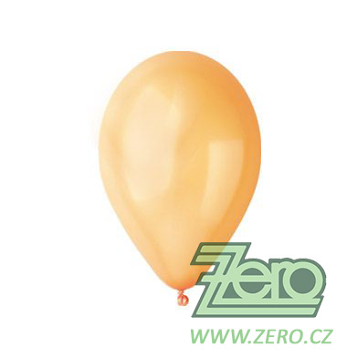 Balónky nafukovací Ø 26 metalové 20 ks - lososové - Obrázok č. 1