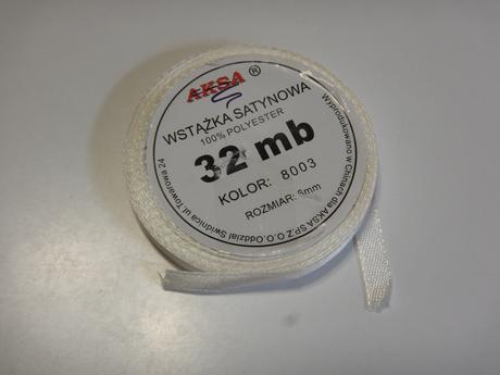 Krémová stuha - šířka 6 mm - Obrázok č. 1