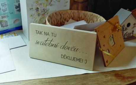 Dřevěná tabulka - svatební dary - Obrázok č. 1