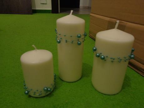 Svíčky s kamínky - Obrázok č. 1