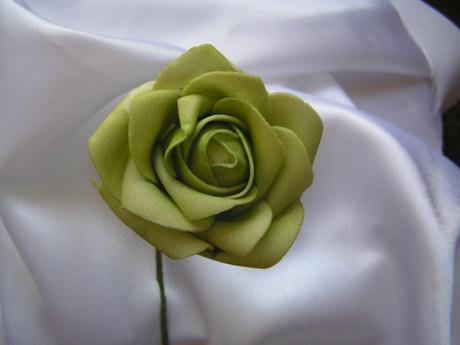 Zelená pěnová růže - 7 cm - Obrázok č. 1