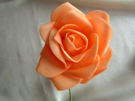 Oranžová pěnová růže 7 cm - Obrázok č. 1