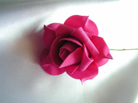 Růžová pěnová růže - 7 cm - Obrázok č. 1