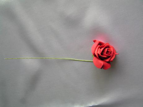 Tmavě červené pěnové růže - Obrázok č. 1