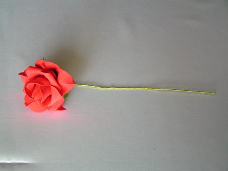 Červené pěnové růže - 8 cm - Obrázok č. 1