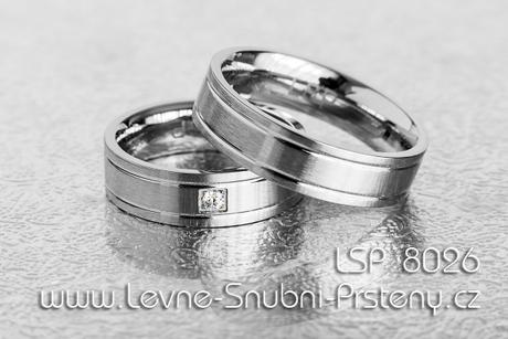 Snubní prsteny LSP 8026 ocel - Obrázok č. 1