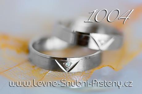 Snubní prsteny LSP 1004b + zirkon, zlato 14 kar. - Obrázok č. 1