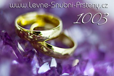Snubní prsteny LSP 1003 + zirkon, zlato 14 kar. - Obrázok č. 1