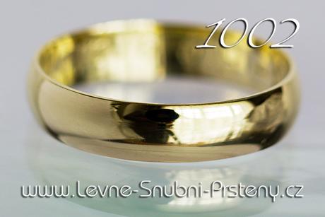 Snubní prsteny LSP 1002 + zirkon, zlato 14 kar. - Obrázok č. 1