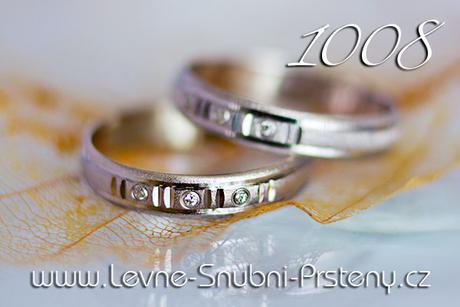 Snubní prsteny LSP 1008b + zirkon, zlato 14 kar. - Obrázok č. 1