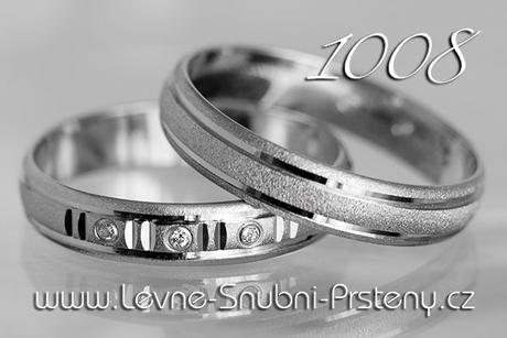 Snubní prsteny LSP 1008b - bez kamene, zlato 14 k. - Obrázok č. 1