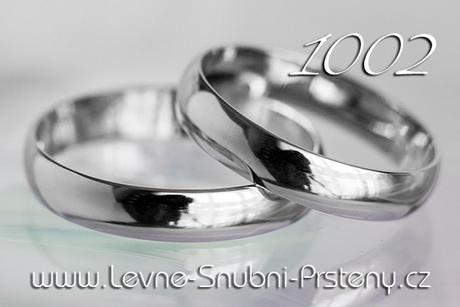 Snubní prsteny LSP 1002b - bez kamene, zlato 14 k. - Obrázok č. 1