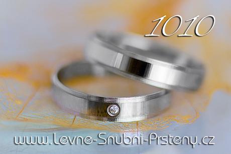 Snubní prsteny LSP 1010b - bez kamene, zlato 14 k. - Obrázok č. 1