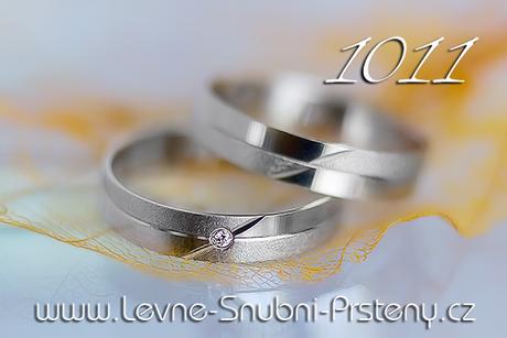 Snubní prsteny LSP 1011b - bez kamene, zlato 14 k. - Obrázok č. 1