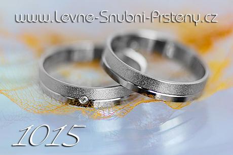 Snubní prsteny LSP 1015b + zirkon, zlato 14 kar. - Obrázok č. 1