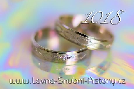 Snubní prsteny LSP 1018b - bez kamene, zlato 14 k. - Obrázok č. 1