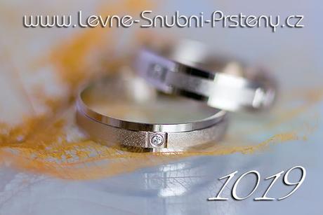 Snubní prsteny LSP 1019bz + zirkony, zlato 14 kar. - Obrázok č. 1