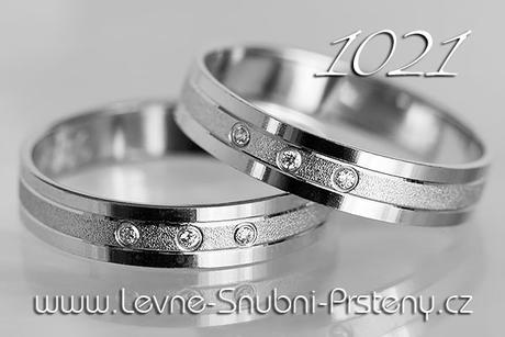 Snubní prsteny LSP 1021b + brilianty, zlato 14 k. - Obrázok č. 1