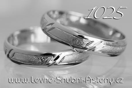Snubní prsteny LSP 1025b - bez kamene, zlato 14 k. - Obrázok č. 1