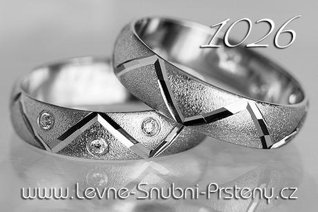 Snubní prsteny LSP 1026bz - bez kamene, zlato 14k. - Obrázok č. 1
