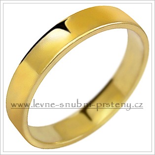 Snubní prsteny LSP 1029 - bez kamene, zlato 14 k. - Obrázok č. 1