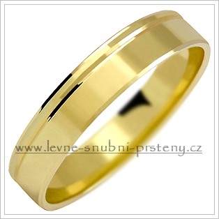 Snubní prsteny LSP 1031 - bez kamene, zlato 14 k. - Obrázok č. 1