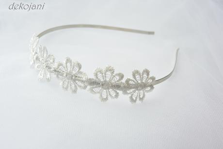 Krajková čelenka pro nevěstu, nebo družičku - Obrázok č. 1