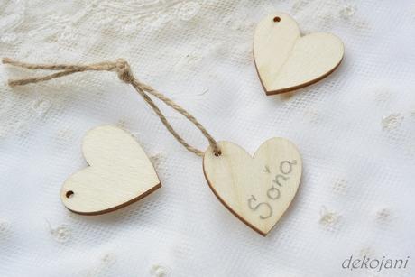 Přírodní jmenovka srdíčko - Obrázok č. 1