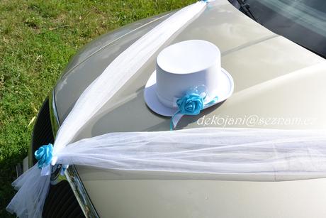 Svatební dekorace na auto ženicha - Obrázok č. 1