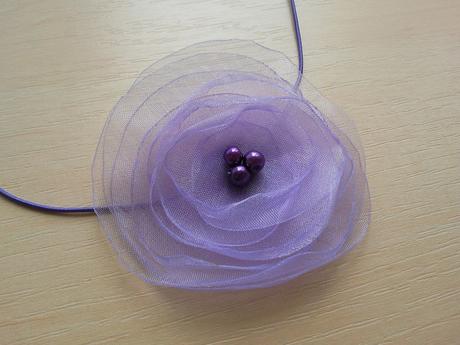 Levandulová čelenka pro malou družičku  - Obrázok č. 1