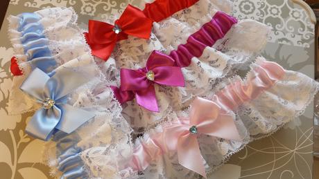 Krajkový červený SW podvazek - Obrázok č. 1