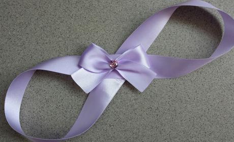 Luxusní lila pásek se SW srdíčkem - Obrázok č. 1